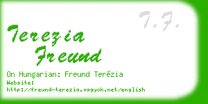 terezia freund business card