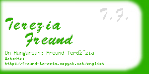 terezia freund business card